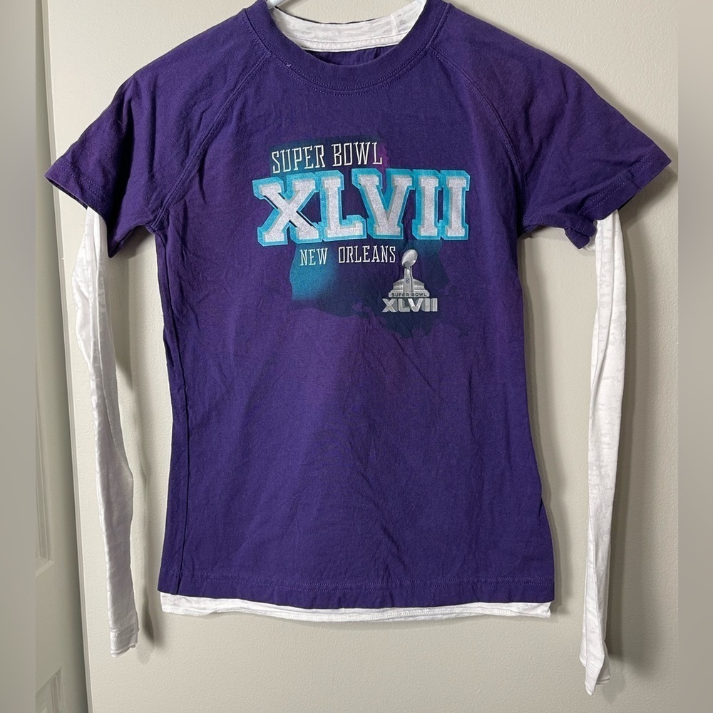 NFL Girls Super Bowl XLVII Long Sleeve Tee